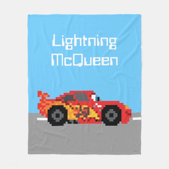 Couverture Polaire McQueen, éclair 8 bits (Devant)