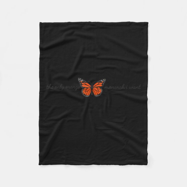 Couverture Polaire Meaningful The Only Orange Monarch I Want Butterfl (Devant)