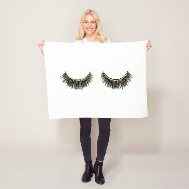 Couverture Polaire Mèches d'impression de cils (En situation)