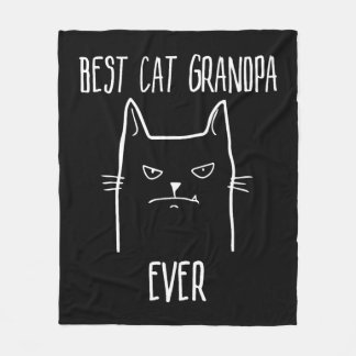 Couverture Polaire Meilleur chat Grand-père Ever - Kitty Papa