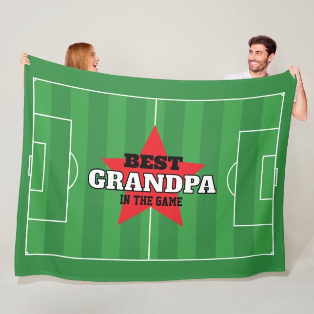 Couverture Polaire Meilleur dans le jeu Soccer cadeau personnalisé (En situation)