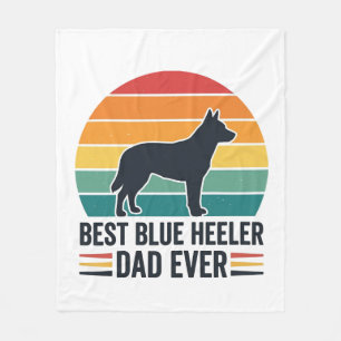 Couverture Polaire Meilleur Papa Blue Heeler Ever Création Vintage Pa