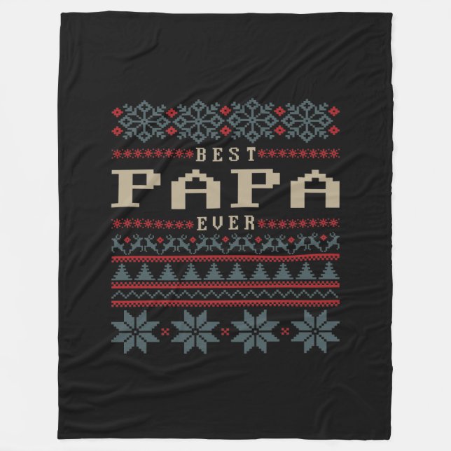 Couverture Polaire Meilleur Papa jamais (Devant)