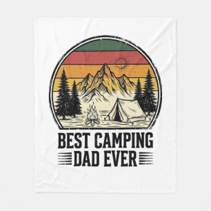 Couverture Polaire Meilleur père de camping jamais conception de chem
