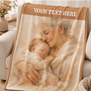 Couverture Polaire Meilleure Grand-mère du Monde Photo   Grand-parent