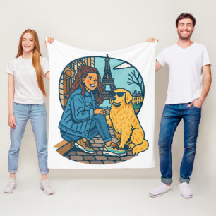 Couverture Polaire Meilleure maman de chien à Paris
