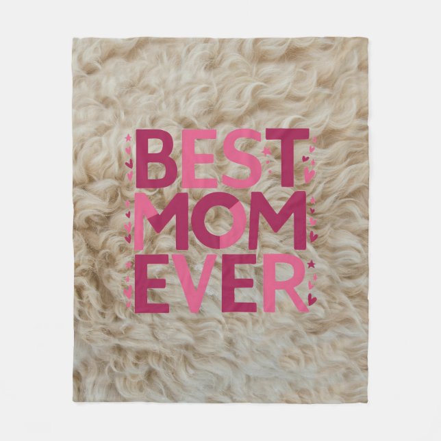 Couverture Polaire Meilleure Maman Jamais Dans La Tendance Typographi (Devant)