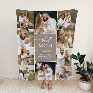 Couverture Polaire Meilleure Maman Jamais Personnalisée Blanche-Toiso