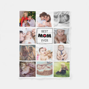 Couverture Polaire Meilleure Maman Toujours Moderne Cute Photo Collag