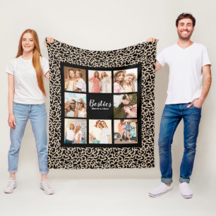 Couverture Polaire Meilleures Amies Photo d'amitié Stylée BFF