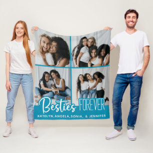 Couverture Polaire Meilleures Amies Pour Toujours Collage Photo Perso