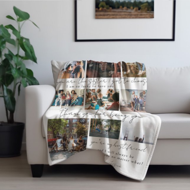 Couverture Polaire Meilleurs amis | Bestie 10 Photos & Citation (Créateur téléchargé)