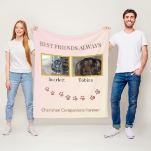 Couverture Polaire Meilleurs amis Compagnons chéris