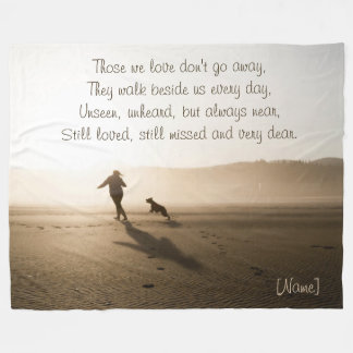 Couverture Polaire Meilleurs amis fille et chien sur la plage