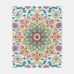 Couverture Polaire Mélange de médaillon : Multicolor de style turc
