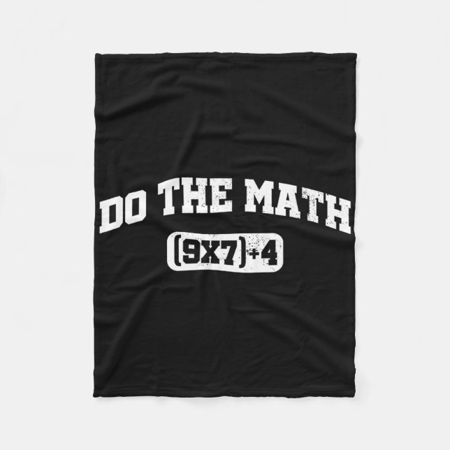 Couverture Polaire Mème de maths, Mème de maths 67, Professeur de six (Devant)