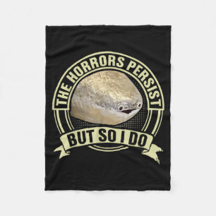 Couverture Polaire Mème de poisson Sacabambass drôle Les horreurs per