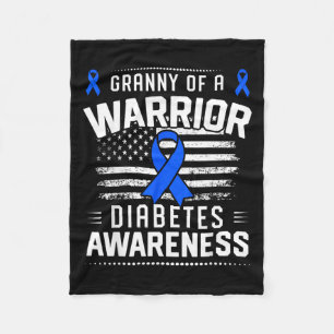Couverture Polaire Mémé d'un guerrier T1d T2d diabétique Diabète