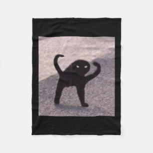 Couverture Polaire Mèmes de chat maudit Chat maudit Colère de chat co