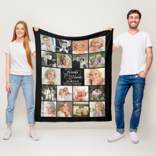 Couverture Polaire Memorial Forever In Our Hearts 18 Photo Collage