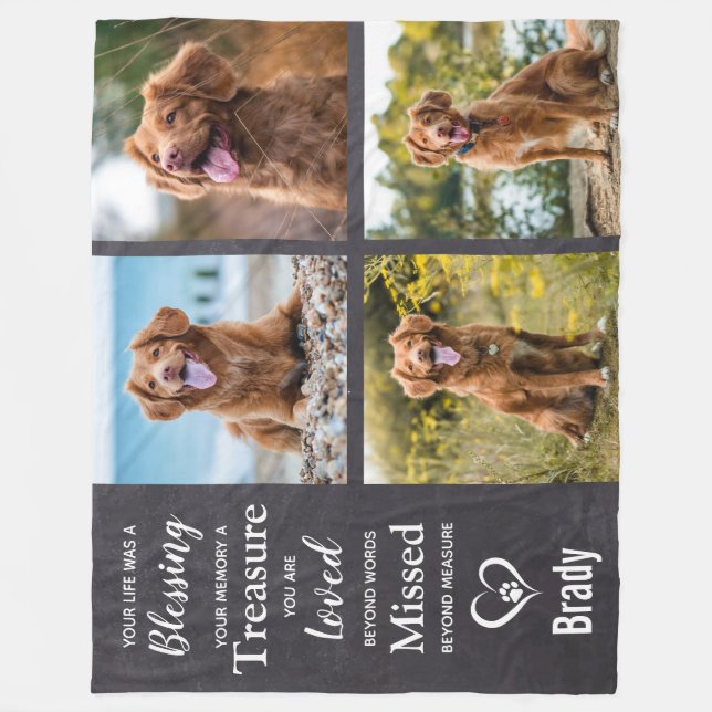 Couverture Polaire Mémoriaux de la perte des animaux de compagnie Kee (Devant)