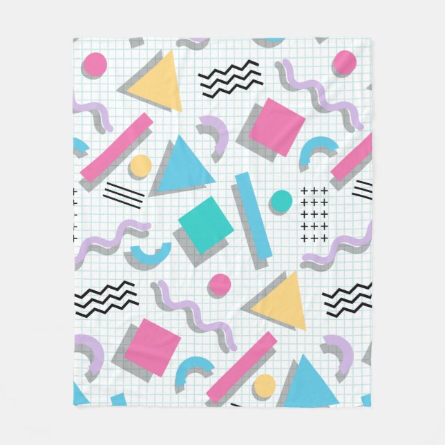 Couverture Polaire Memphis Shapes (Devant)