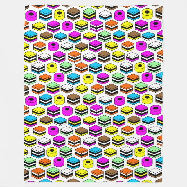 Couverture Polaire Memphis Style Licorice Allsports Motif (Devant)