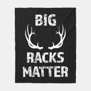 Couverture Polaire Mens Big Racks Matter Fun Deer Buck Hunting M