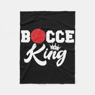 Couverture Polaire Mens Bocce King Bocci Joueur Italien Pelouse Ball 