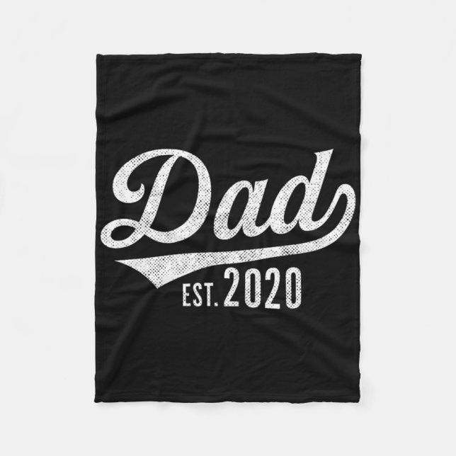 Couverture Polaire Mens Dad Est. 2020 Shirt - Expecting Baby Fathers  (Devant)