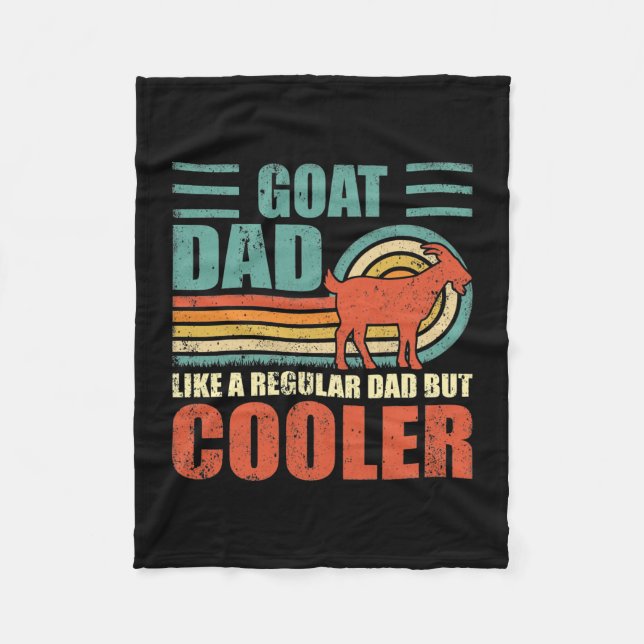 Couverture Polaire Mens Drôle Chèvre Papa Comme Un Père Régulier Mais (Devant)