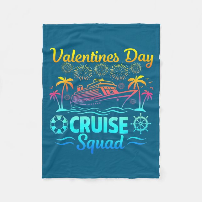 Couverture Polaire Mens Valentines Day Cruise Squad 2026 Vacation Tra (Devant)
