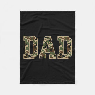 Couverture Polaire Mens Vintage Camo Duck Hunting Dad Old Camo Dad 