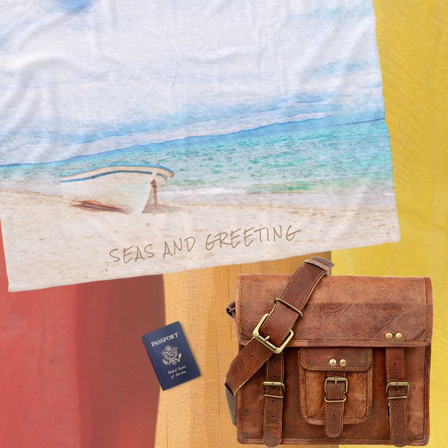 Couverture Polaire Mer Et Salutation Vacances (Créateur téléchargé)