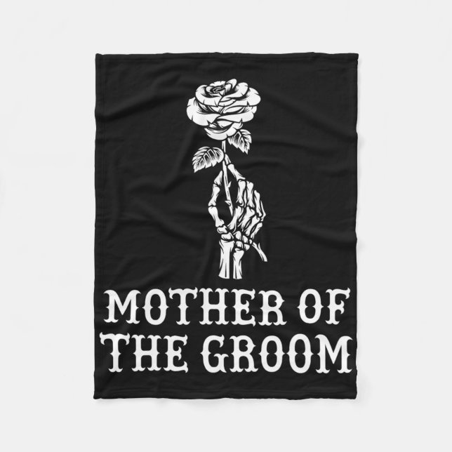 Couverture Polaire Mère Du Groom Skeleton Gothique Bachelor Weddi (Devant)