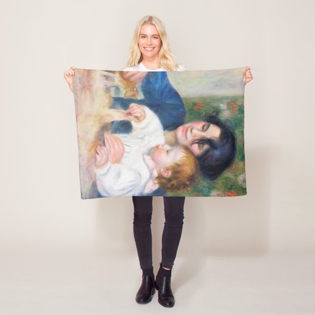 Couverture Polaire Mère et enfant, Renoir (En situation)