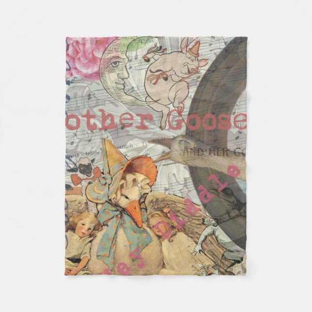 Couverture Polaire Mère Goose Nursery Rhyme Fairy Tale (Devant)