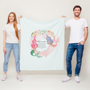 Couverture Polaire MERMAIDS Personnalisé