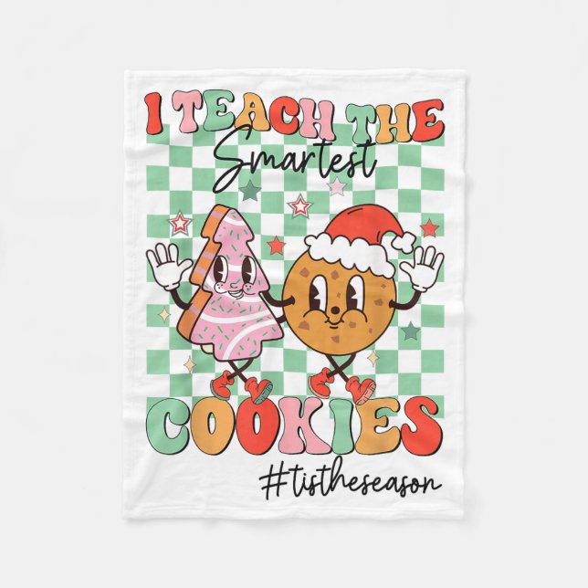 Couverture Polaire Merry Christmas I Teach The Smartest Cookies Teach (Devant)