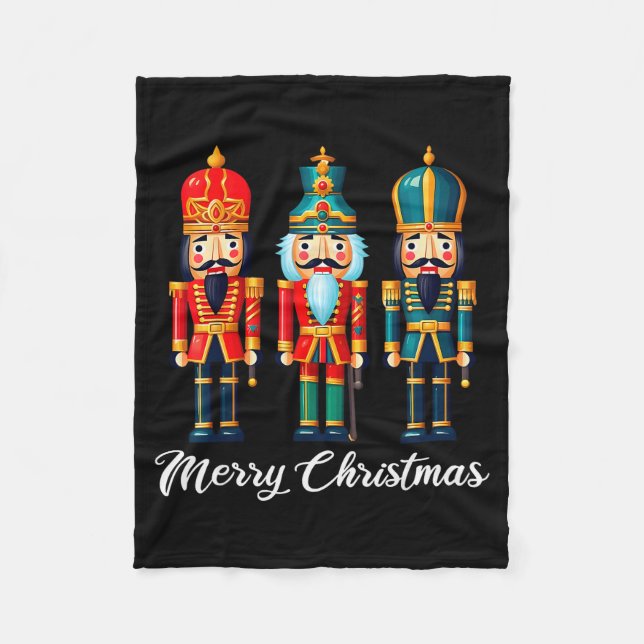 Couverture Polaire Merry Christmas Nutcracker Ballet Festive Xmas Men (Devant)