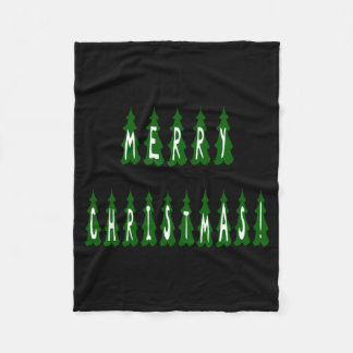 Couverture Polaire Merry Christmas Tree Font Girls And Boys 