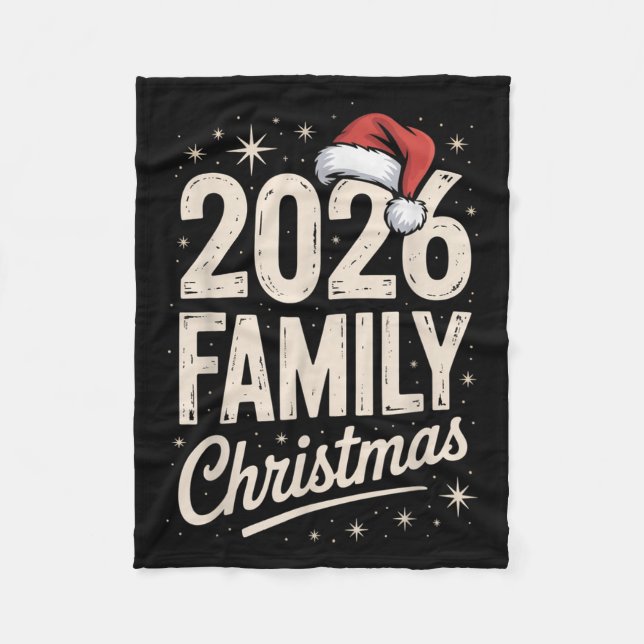 Couverture Polaire Merry Christmas Xmas Family Matching  (Devant)
