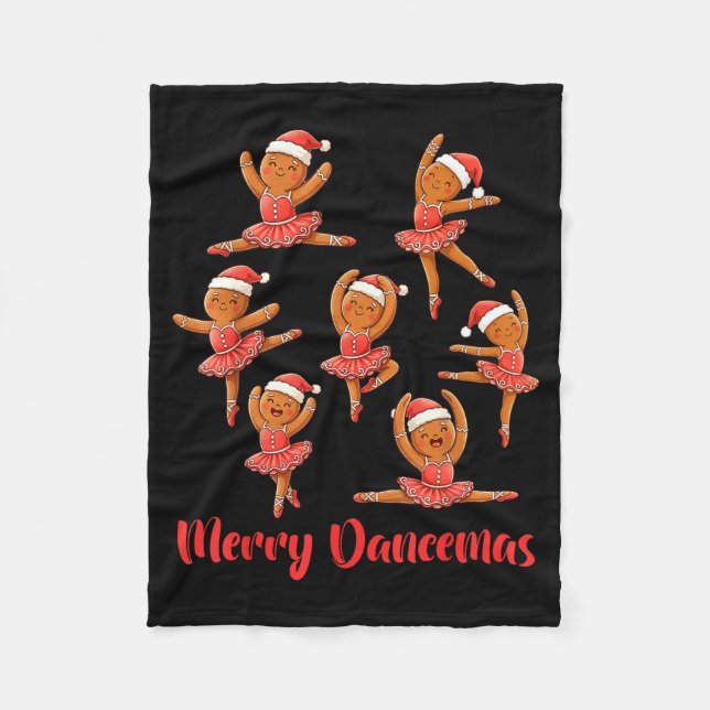 Couverture Polaire Merry Dancemas Ballet Dancer Gingerbread Teacher C (Devant)