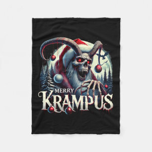 Couverture Polaire Merry Krampus Krampus Vient À La Ville Horreur Chr