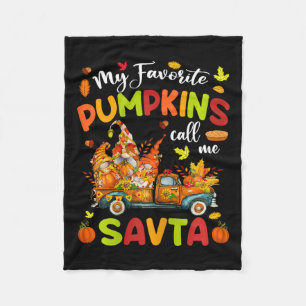 Couverture Polaire Mes Citrouilles préférés m'appellent Savta Truck T