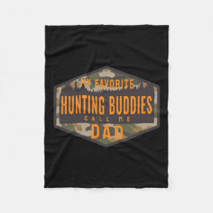 Couverture Polaire Mes copains de chasse préférés m'appellent Papa