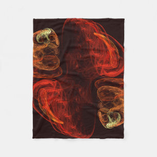 Couverture Polaire Métamorphose Art Abstrait
