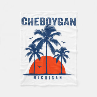 Couverture Polaire Michigan Cheboygan Ocean Surfing Surfboarding 