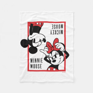 Couverture Polaire Mickey et Minnie Conception combinée mignonne