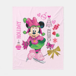 Couverture Polaire Mickey & Friends   Minnie Holiday Cheer